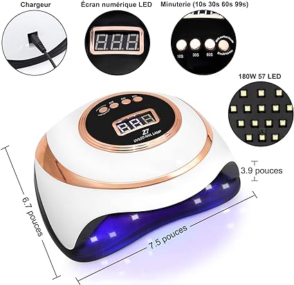Lampe Séchage Ongles UV/LED Professionnelle