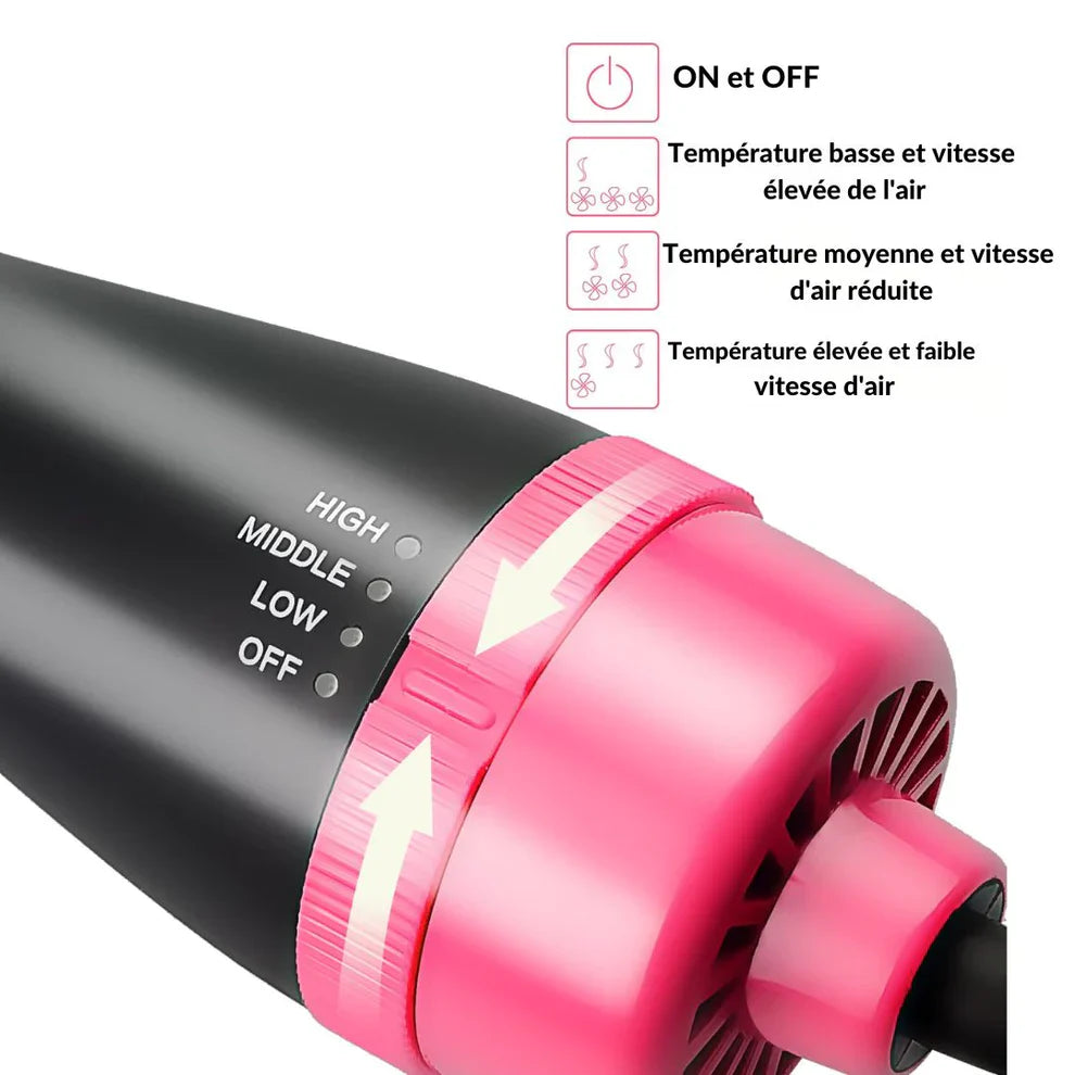 Brosse à Cheveux 3 en 1 — Lissage, Séchage & Volume