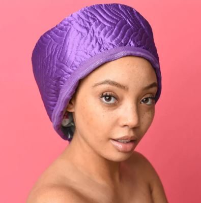 Bonnet Boucleur à Vapeur — Boucles Parfaites Cheveux Afro