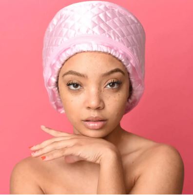 Bonnet Boucleur à Vapeur — Boucles Parfaites Cheveux Afro