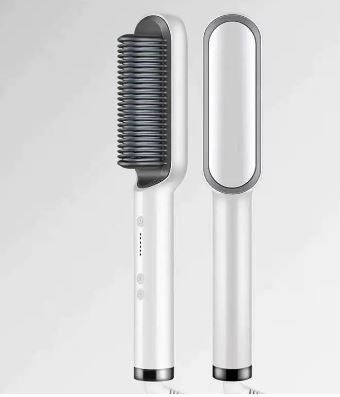 Peigne-Lisseur Électrique — Cheveux Lisses en 5 Minutes